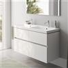 Villeroy & Boch Avento lavabo doppio, mobile evineo ineo5 evo La: 118 cm, 4 scomparti estraibili, con maniglia incassata,, 4A23CKRW+BE0726WM, Avento [Mobili da Bagno > Mobili con Doppio Lavabo]