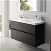 Villeroy & Boch Avento lavabo doppio, mobile evineo ineo5 evo La: 118 cm, 4 scomparti estraibili, con maniglia incassata,, 4A23CKR1+BE0726BM, Avento [Mobili da Bagno > Mobili con Doppio Lavabo]