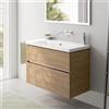 Villeroy & Boch Subway 3.0 lavabo, mobile evineo ineo5 evo La: 98 cm, 2 scomparti estraibili, con maniglia incassata,, 4A70A301+BE0725OA, Subway 3.0 [Mobili da Bagno > Mobili con Lavabo Integrato]