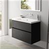 Villeroy & Boch Subway 3.0 lavabo, mobile evineo ineo5 evo La: 98 cm, 2 scomparti estraibili, con maniglia incassata,, 4A70A301+BE0725BM, Subway 3.0 [Mobili da Bagno > Mobili con Lavabo Integrato]