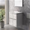 Villeroy & Boch Subway 3.0 lavabo, mobile evineo ineo5 evo La: 58 cm, 2 scomparti estraibili, con maniglia incassata,, 4A706001+BE0723WH, Subway 3.0 [Mobili da Bagno > Mobili con Lavabo Integrato]