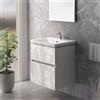 Villeroy & Boch Subway 3.0 lavabo, mobile evineo ineo5 evo La: 58 cm, 2 scomparti estraibili, con maniglia incassata,, 4A706101+BE0723WM, Subway 3.0 [Mobili da Bagno > Mobili con Lavabo Integrato]