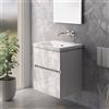 Villeroy & Boch Subway 3.0 lavabo, mobile evineo ineo5 evo La: 58 cm, 2 scomparti estraibili, con maniglia incassata,, 4A706301+BE0723WH, Subway 3.0 [Mobili da Bagno > Mobili con Lavabo Integrato]