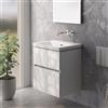Villeroy & Boch Subway 3.0 lavabo, mobile evineo ineo5 evo La: 58 cm, 2 scomparti estraibili, con maniglia incassata,, 4A706301+BE0723WM, Subway 3.0 [Mobili da Bagno > Mobili con Lavabo Integrato]