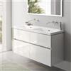 Villeroy & Boch Subway 3.0 lavabo doppio, mobile evineo ineo5 evo La: 128 cm, 4 scomparti estraibili, con maniglia incassata,, 4A71D301+BE0734WH, Subway 3.0 [Mobili da Bagno > Mobili con Doppio Lavabo]