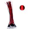 Vrabocry 20 LED da 5 mm con cavo da 20 cm, 12 Volt DC/LED già cablati (rosso)
