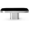 CLASSICON tavolino BOW 2 - BOW2-BURNISHED-BRASS-BLACK-GLASS