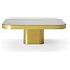 CLASSICON tavolino BOW 2 - BOW2-BRASS-MIRROR-GLASS