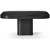 CLASSICON tavolino BOW 3 - BOW3-BLACKBASE-BLACK-GLASS