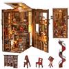 MiniCity Book Nook Kit, kit fai da te in miniatura casa delle bambole Booknook per ragazzi e adulti (Abbey Library)