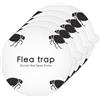 Fesatccoz 5 pellicole adesive monouso circolari trappole per pulci, per animali domestici, per soggiorno, camera da letto, corridoio