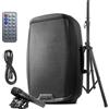 Gemini Sound AS-2115BT-PK Bluetooth 15 Inch Woofer 2000W Watts Active PA System DJ Altoparlanti Bluetooth con Stand Altoparlante, Microfono / Scheda SD Microfono, Ingressi XLR con Maniglie, TWS