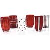 Zafferano - Melting Pot Set 6 Bicchieri Tumbler Rosso