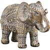TERESA'S COLLECTIONS Boho Elephant Decor, Elephant Statues Brings Good Luck for Home Decor, Jumbo Figurines Resin for Bookshelf, Living Room, Centerpiece Home Decorations Gifts for Mom, 6.3