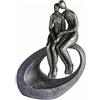 Casablanca modernes Design Casablanca - Scultura - Figura decorativa - Momento - Coppia - Poly - Marrone - 27 x 19 cm