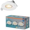 OSRAM Spot Set LED faretto da incasso DIM IP44 827 Bianco, set di 3 faretti da bagno dimmerabili in alluminio, bianco caldo 2700K