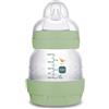 MAM Biberon Easy Start 130 ml, Biberon anticolica per allattamento misto che riduce le bolle d'aria e il rischio di coliche, Verde