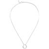 Breil, Collezione Hypnotic, Collana Donna con Elemento Centrale in Acciaio Lucido con Forma Esagonale, Lunghezza Regolabile fino a 39 cm, Pratica Chiusura a Moschettone