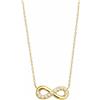 Kritz Collana Donna Simbolo dell infinito Placcato Oro o Argento e Acciaio inossidabile - Collane Pendenti Amore infinity e Catena Regolabile - Gioielli Regalo Donne e Ragazze (Oro Zirconia)