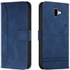 Bravoday Cover per Galaxy J6 Plus / J6+ / J610, Flip Custodia in Pelle PU Portafoglio Custodia per Galaxy J6 Plus / J6+ / J610, con Slot per Schede, Blu