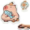 FOSDICK Capibara Tappetino Mouse Poggiapolsi, Mouse Pad Ergonomico con Memory Foam, Mousepad con Base Antiscivolo, Carino Capibara Tappetino per Mouse, Tappetini Mouse Supporto per Computer, Ufficio