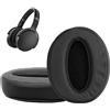 kwmobile 2x Cuscinetto Cuffie Compatibile con Sennheiser HD450BT / HD350BT Pad - Cuscinetti Ricambio Cuffie Over Ear Simil Pelle - nero
