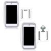 COYUN 2 pcs Fascia da Braccio Portacellulare Sport, Bianco
