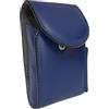 Etabeta Porta Pacchetto di Sigarette con porta accendino in Vera Pelle Conciata in Toscana - Etabeta Artigiano Toscano - Made in Italy (blu)