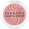 Sephora Colorful Powder Luminizer 03 Pink Flash (iridescent Pink Tone), 0.12 Ounce (Pack of 1), Glitter Gold