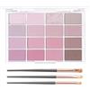 Wowstic Palette di ombretti rosa, 16 colori pesca, opaco e shimmer, set per il trucco degli occhi smokey ad alta pigmentazione, per donne, resistente all'acqua e a lunga durata