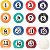 BuyWeek Palline da Biliardo Palle da Biliardo, 16 Pezzi in Resina di Poliestere 2,5 cm Diametro per Sale Giochi Bar