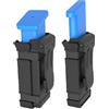 OMITAC 2 sacchetti universali ambidestri da 9 mm per riviste singole e doppie da 9 mm 10 mm .40 .45, singolo OWB Mag Pouch per Glock 9 mm 1911 S&W Sig Sauer Beretta CZ Taurus Colt H&K Ruger e altri