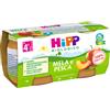 Hipp bio omogeneizzato mela/pesca 2 x 80 g - HIPP - 980512471