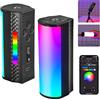 NEEWER Bacchetta Luminosa Magnetica Portatile [2pz] con Controllo App, Mini Luce Video LED RGB a 360°, Dimmerabile 2500K~8500K, CRI 97, Batteria da 2550mAh, 17 Scene per Fotografia Vlog TikTok, TL97C