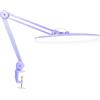 Neatfi XL Lampada da Scrivania LED 2200 Lumen 24W con Morsetto - Illuminazione Senza Ombre | 4 Livelli di Intensità | Ufficio Domestico e Hobby | Testa Larga 50 cm (Lavanda, Non-CCT con morsetto)