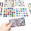 SZXMDKH 8 Fogli Pezzi Adesivi Strass, Autoadesivo Cristallo Strass Adesivo Telefono PC Decorazione Fai da Te Adesivi Acrilico Brillantini Glitter, Colori Assortiti, Quadrato, Rotondo e a Forma di Cuore