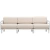 NARDI - Divano da giardino imbottito Maximo - Beige - Tessuto acrilico Sunbrella - Designer Raffaello Galiotto