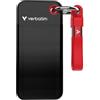 VERBATIM SSD Esterno Verbatim Pocket 1 TB USB tipo-C 3.2 Gen 2 Nero/Rosso