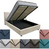 comprarredo Letto contenitore in tessuto con rete ortopedica piazza e mezza 120x190