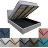 Comprarredo Letto contenitore in tessuto con rete a doghe matrimoniale ortopedica 160x190