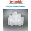 Artemide Logico a soffitto 3X120° diffusori seta lucido