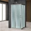 OGOMONDO Misure 72-75x72-75xh190 cm, CONFEZIONE 1 *** Cabina doccia angolare in cristallo temprato 6 mm elegante e sicura