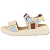 Geox Donna D Flextride S C Sandali con zeppa, Papiro Crystal, 40 EU