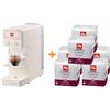 illy Caffe' Macchina da Caffe' a Capsule Iperespresso Y3.3 Bianco + 108 Capsule INTENSO