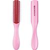Denman D14 Pink Crush Spazzola per capelli a 5 file - Mini spazzola per definire e modellare i ricci per tutti i tipi di capelli - Liscia, asciuga, modella i ricci bagnati, riduce l'arricciamento e la