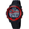 Calypso Orologio Digitale Sport Uomo Gomma Nera - 10 ATM, Data, Cronografo, Doppio Fuso, Luce, Allarme, 12/24 h - K5667/2 Digital for Man