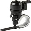 M-Wave Super-Minibell, Brass, Black, With Bracket Adjustable For Handlebar Size 22.2-31.8Mm, On M-Wave-Card