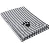 Bone Dry Asciugamano per la toelettatura degli Animali Domestici, in Microfibra Assorbente, XL, 41 x 23,5, Grigio a Righe