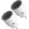 SONOFF S60ZBTPF Presa Intelligente Zigbee - Controllo Remoto, Monitoraggio Energetico, Timer, Protezione Sovraccarico, Ripetitore, eWeLink Compatibile-2 Pack