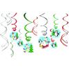amscan Joyful Snowman Value Pack Swirl Decorations /12
